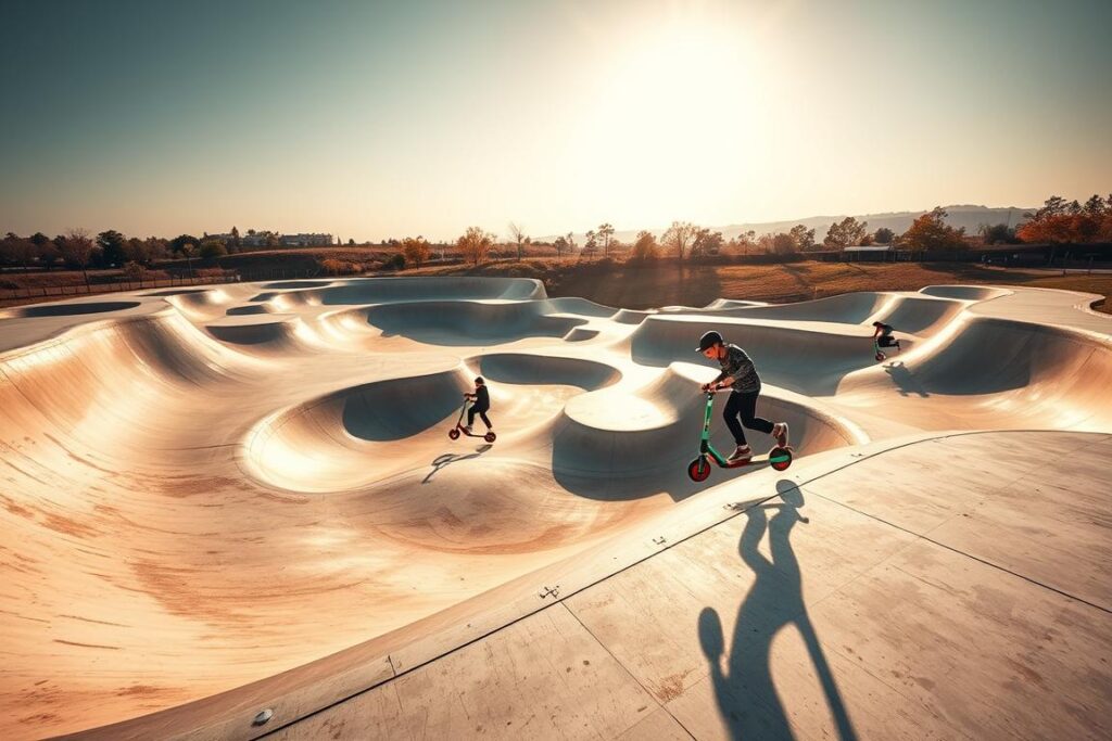 Flächen für Stunt-Scooter