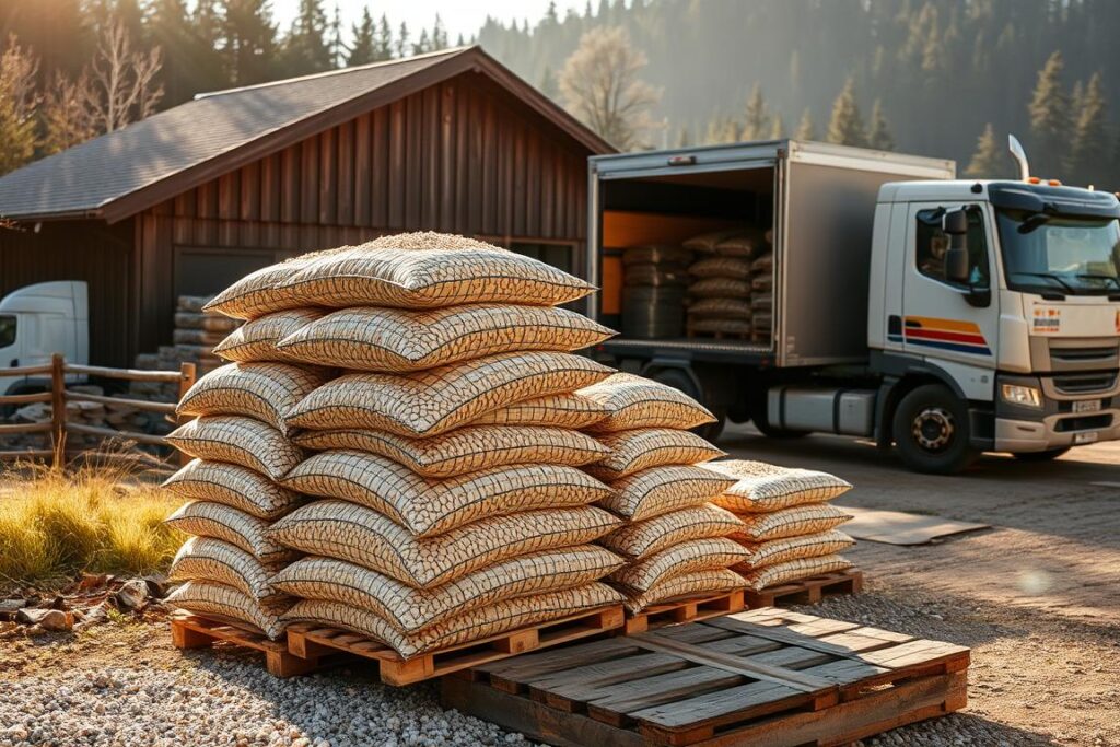 Pellets Lieferung