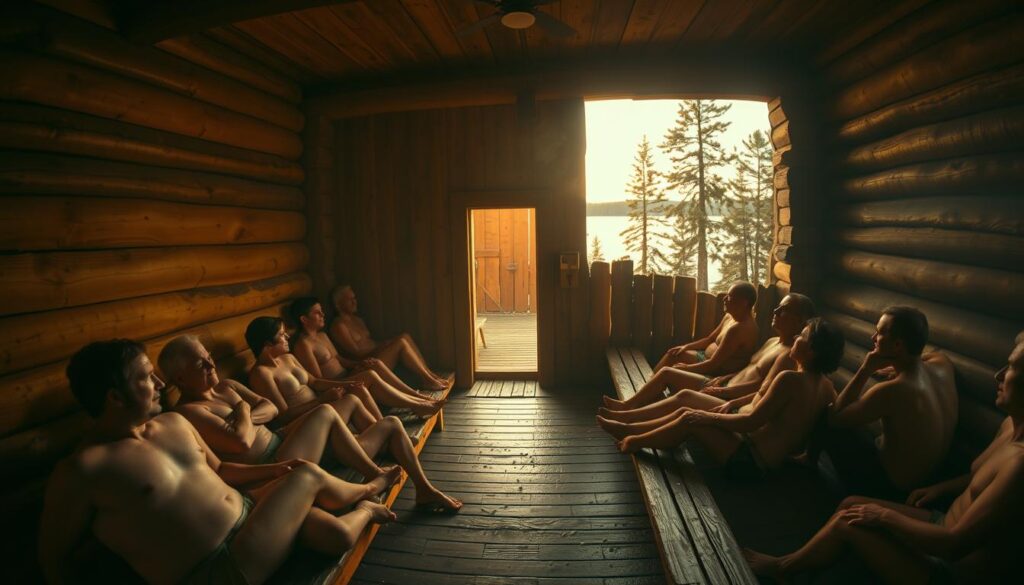 Übergang von Schwitzbädern zur heutigen Sauna