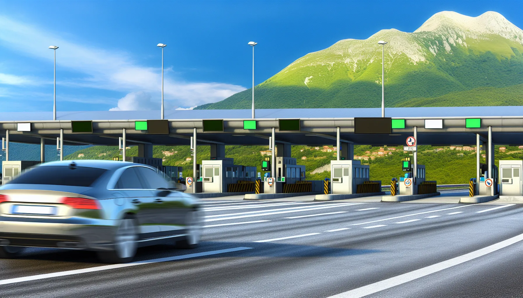Telepass Mautbox Italien: Ab wann lohnt sich die Miete? 2 TelepassâMautspur auf italienischer Autobahn